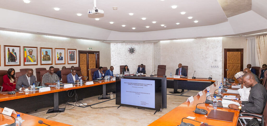 25e session ordinaire du Comité de Stabilité Financière de l’UMOA, à l’Agence Principale de la BCEAO à Ouagadougou (Burkina Faso) présidée par le Gouverneur Jean-Claude Kassi BROU